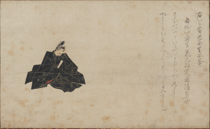 重要文化財　佐竹本三十六歌仙絵　壬生忠峯(部分)　鎌倉時代・13世紀　紙本着色　原操氏寄贈　東京国立博物館蔵　(※貸与予定作品)