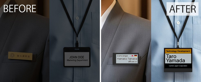 EZ Sign&reg;で名札制作の手間を大幅削減