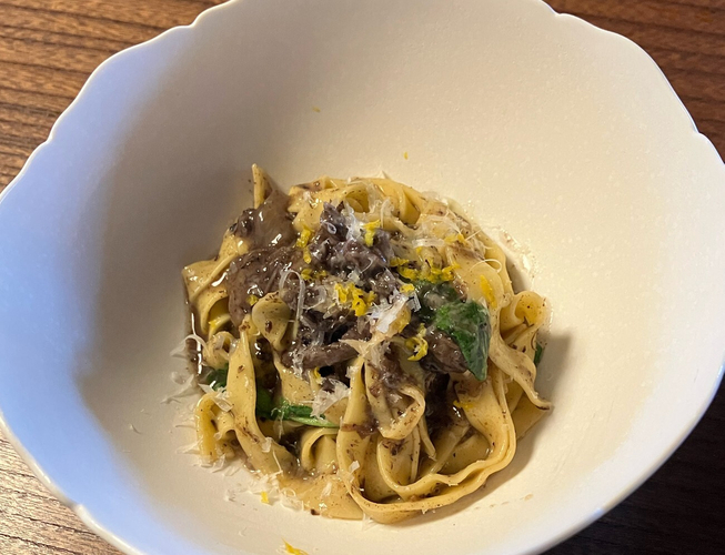 A5飛騨牛頬肉のラグー手打ちタリアテッレ