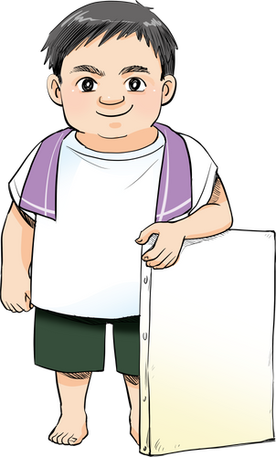 マンガ化プロジェクトのために描かれた小波津有希さんのイラスト