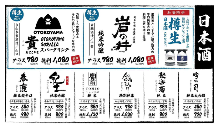 ドリンクメニュー1