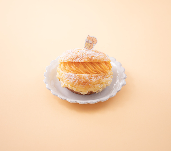 【パン工房カフェ ほっこり】「めろめろクリームパン」