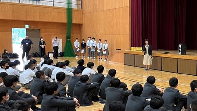 令和5年（2023年）10月に実施した札幌日大中学校との交流会の様子