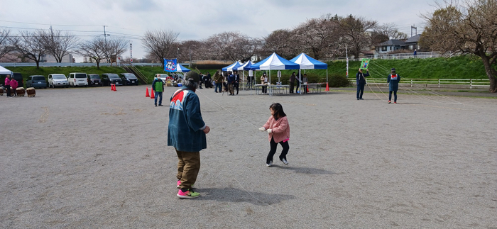 前回の凧揚げの様子