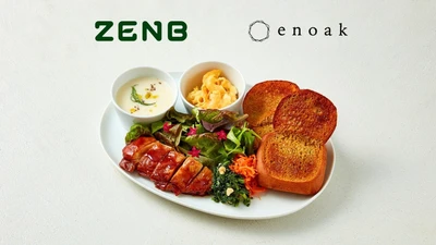 enoak × ZENB｜新商品「ZENBブレッドふわもちロール」を味わう“春待ちプレート”を期間限定提供