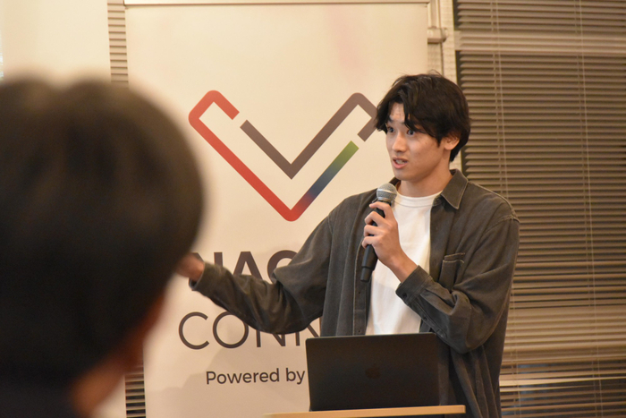 大将戦でプレゼンする大杉さん