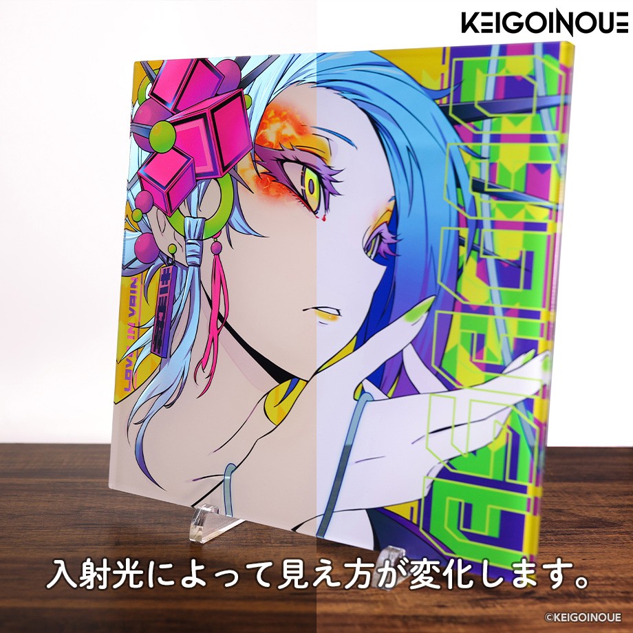 アクリルアート(クリアタイプ)「蕣」