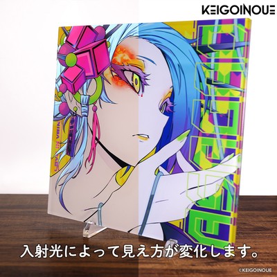 アクリルアート(クリアタイプ)「蕣」