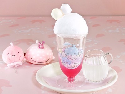 【じんべえさんとふうせんうお】わたあめピンクジンジャーソーダ