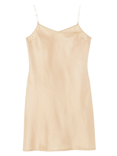 THE CLEAR STRAP INNER DRESS BEIGE 