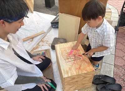 「みんなでつくろう!まちのちゃぶ台 ワークショップ」(イメージ)