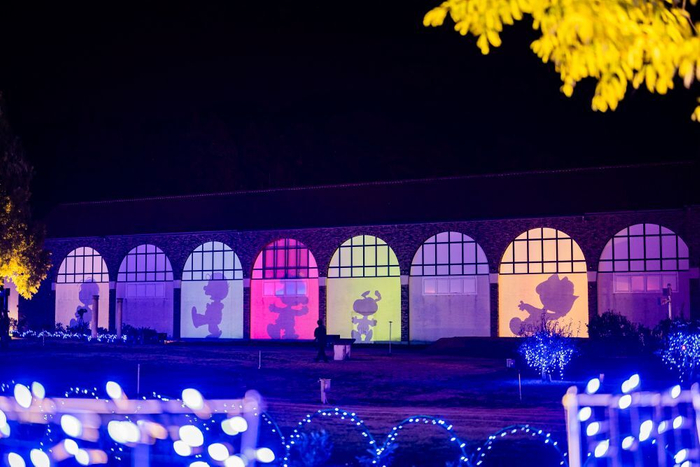 2025年に開催した「Snoopy Happiness Night」プロジェクションマッピング