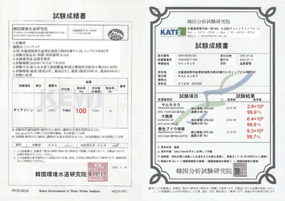 国家認証機関テスト結果