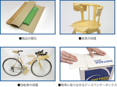 用途例とディスペンサーボックスの取出し口