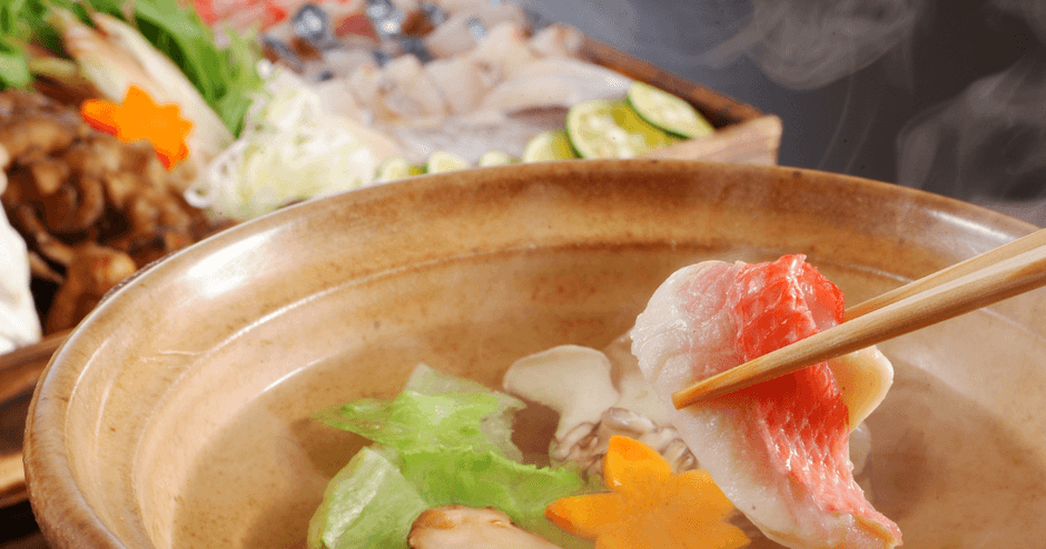 特製魚出汁に旬魚をしゃぶしゃぶ/一例