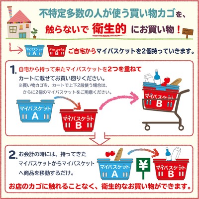 マイバスケットの便利で衛生的なご利用方法のご紹介。