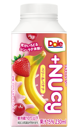 「DoleⓇ +NUcy(ﾌﾟﾗｽﾆｭｰｼｰ) ベリー＆バナナ」