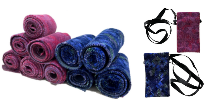 座席モケット端材を活用した商品