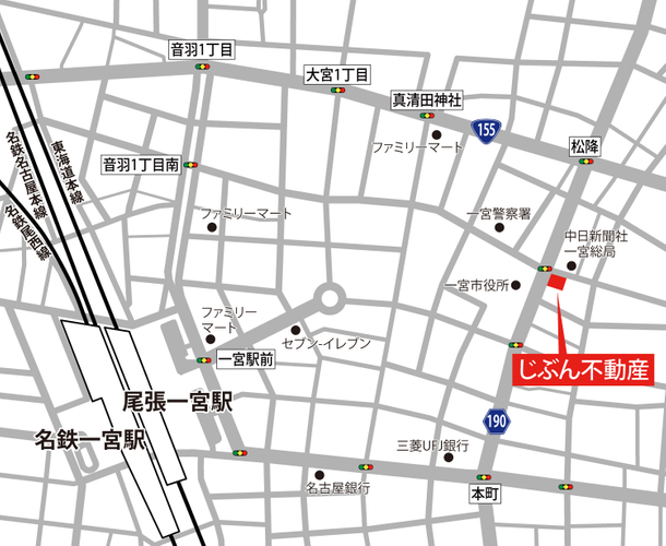 じぶん不動産株式会社 アクセスマップ