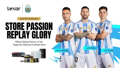 "王者の決定的瞬間"を未来へ　米Lexar、サッカー・アルゼンチン代表と公式提携 共同ブランド製品も発売