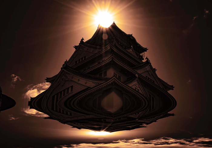 「JAPAN SHOT 280」 2024-03-10 10:23:46　大阪・大阪城 580mm&times;410mm　掛け軸