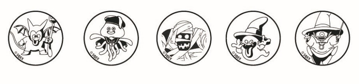 ▲本イベント限定のハロウィンにピッタリのモンスタースタンプ