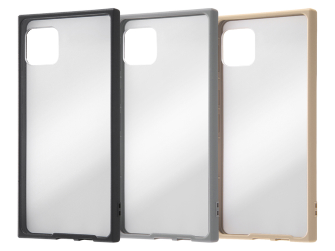 耐衝撃ハイブリッドケース Pufful 高硬度 スクエア