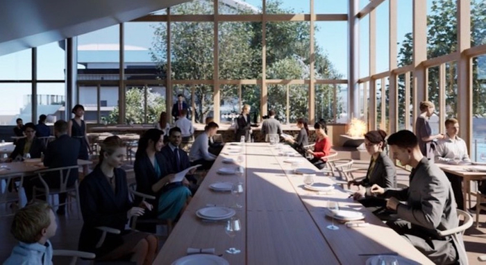 『EN&sup3;』の2階イメージ（アリーナ側）