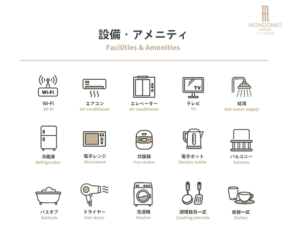 設備・アメニティ