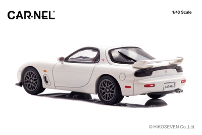 1/43 マツダ RX-7 Type RZ (FD3S) 2000 Snow White Pearl Mica：左後