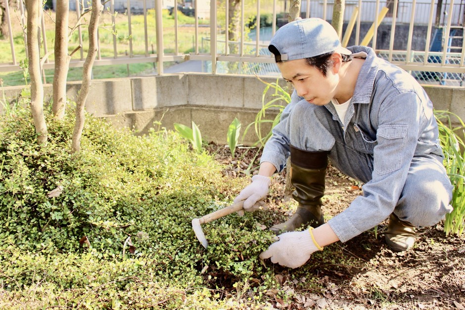 庭掃除、ベランダ掃除させてください。