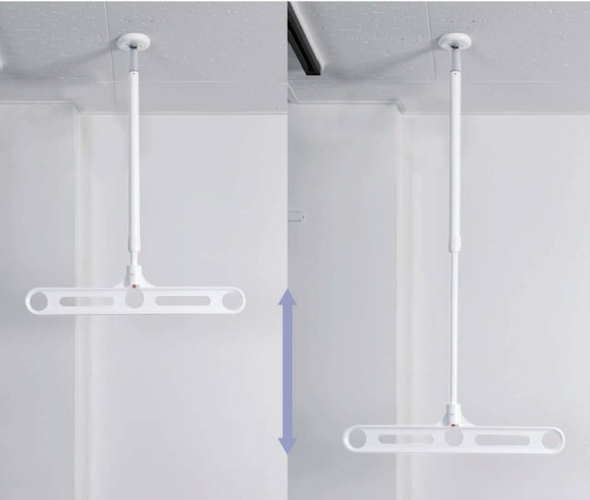 干す高さの調節ができる