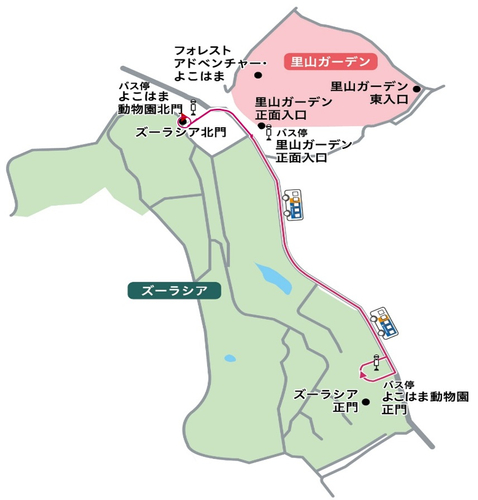 実証実験の運行路線図