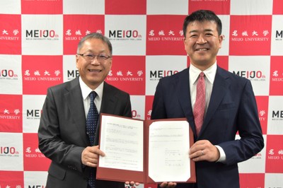 野口学長（左）と上町所長