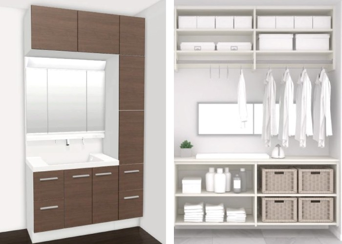 洗面化粧台／ランドリールーム