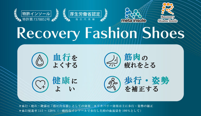 リカバリーファッションシューズの特徴