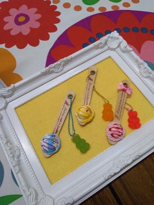 アイスクリームチャーム作り　by フェイクスイーツ屋Hitomi