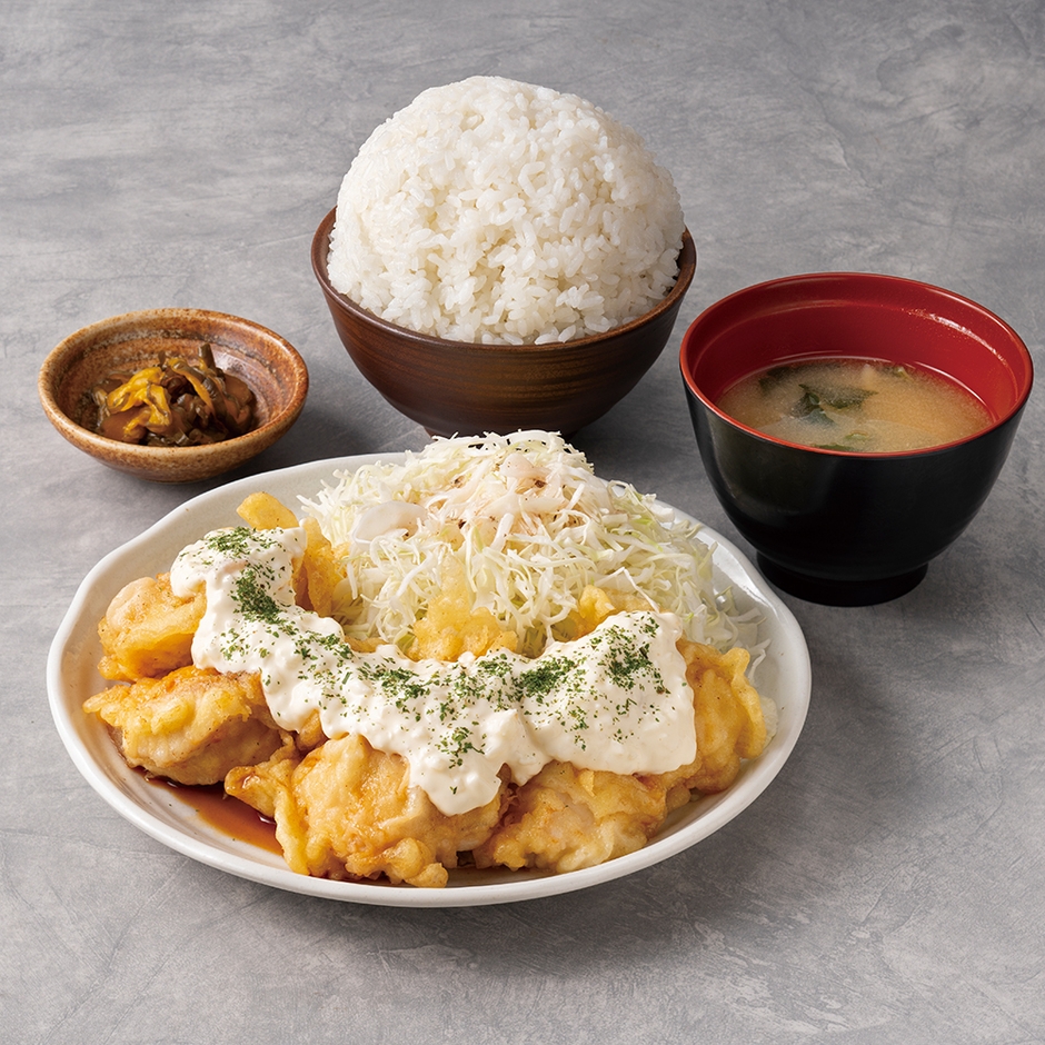 06_八重洲もつ焼酒場てけてけ_「秘伝ダレのチキン南蛮定食（4個）」