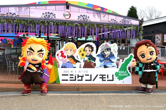 ▲撮影イメージ（※今回は竈門炭治郎と冨岡義勇の2キャラのみ）