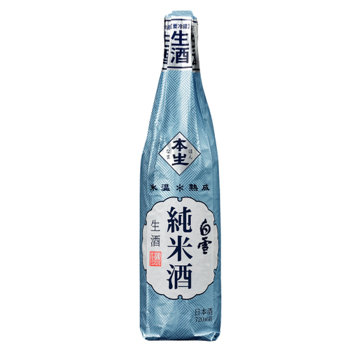 白雪 純米酒 生酒 氷温熟成720ML瓶詰