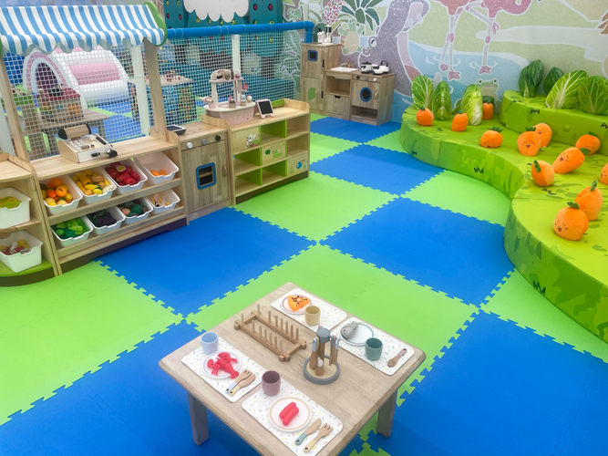 おままごとが楽しめるコーナー