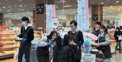 令和7年（2025年）12月に店頭販売を実施した様子