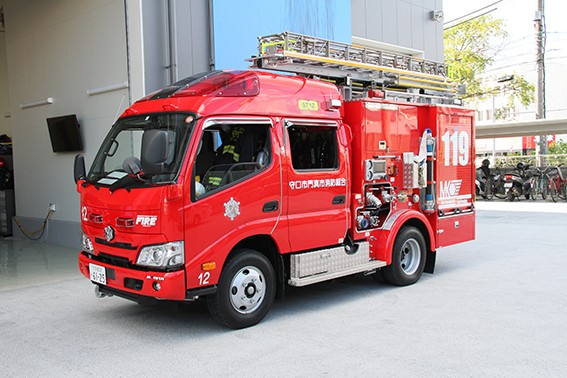 守口市門真市消防組合　消防車展示