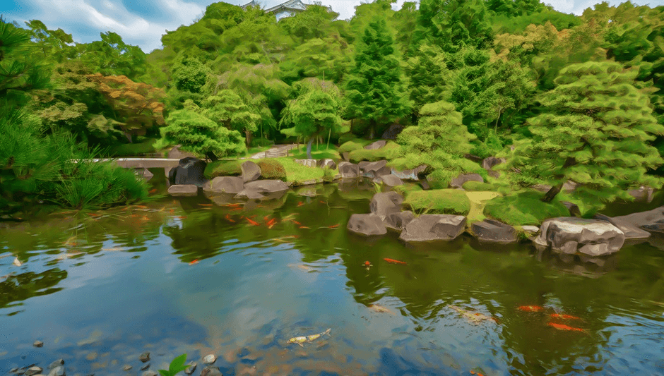 好古園|御屋敷の庭