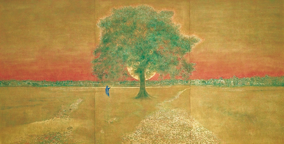 「稼穡望郷-陽昇る」1993年 第48回春の院展