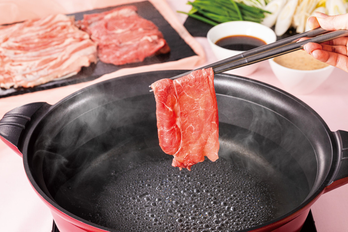 牛肉・豚肉のしゃぶしゃぶ