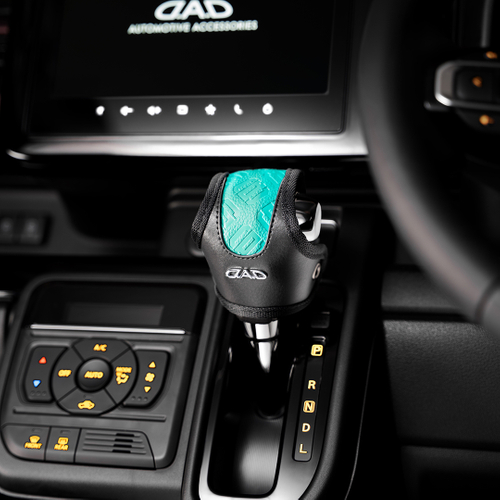 レザーシフトノブカバー SSモデル モノグラムレザーオーシャンブルー【HA746-01-01】