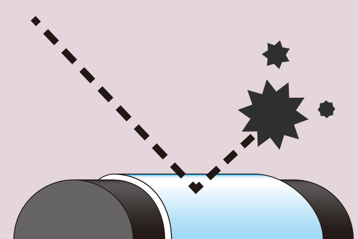 外相による破損リスクを軽減