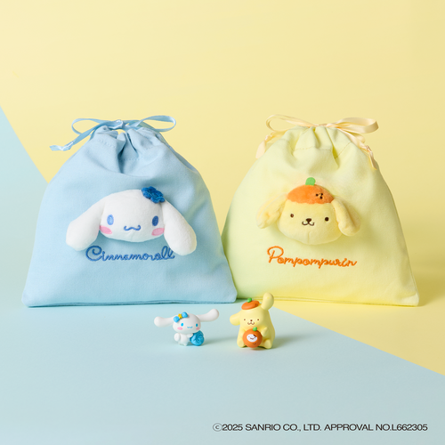 ぬいぐるみ付き巾着、マスコット
