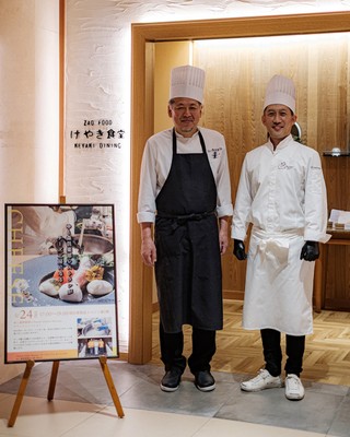 ゆと森倶楽部・斎藤シェフ(左)と、チーズ職人・佐藤さん(右)